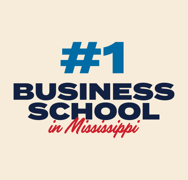 Text Image: #1 Business School in Mississippi