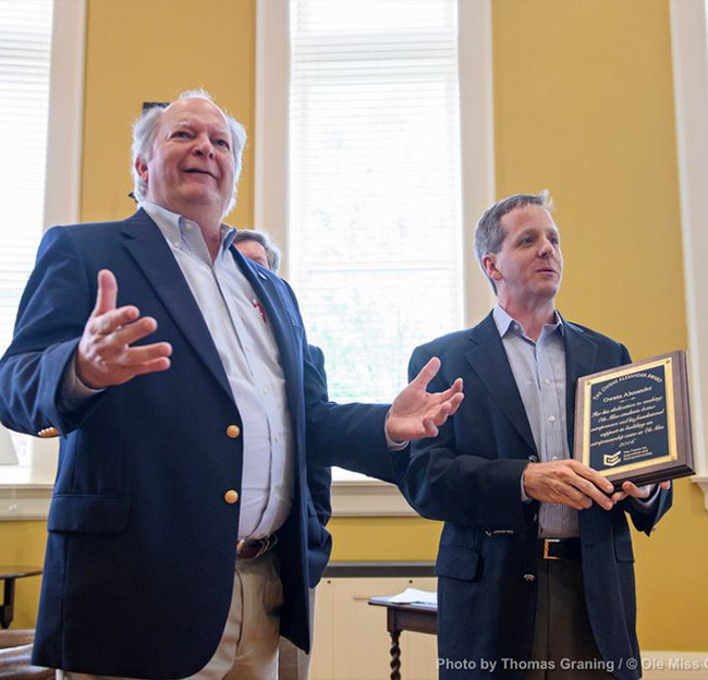 Owens Alexander Award presentation.