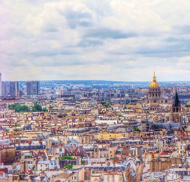 Photo of Paris France skyline.