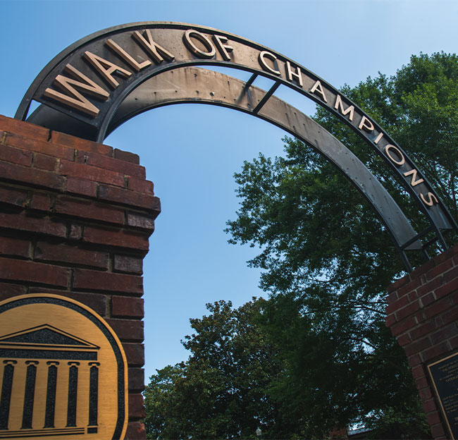 Campus scenes of the Walk of Champions. Photo by Srijita Chattopadhyay/ Ole Miss Digital Imaging Services