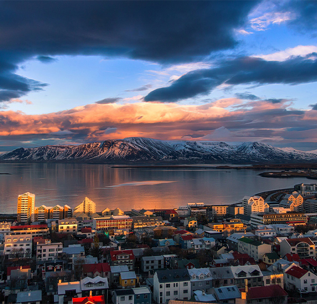 Coastline of Reykjavik