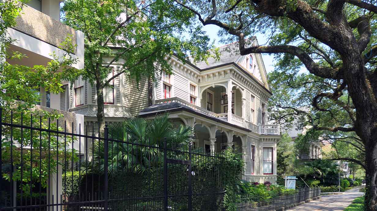 Garden District home in New Orleans, Louisiana.
