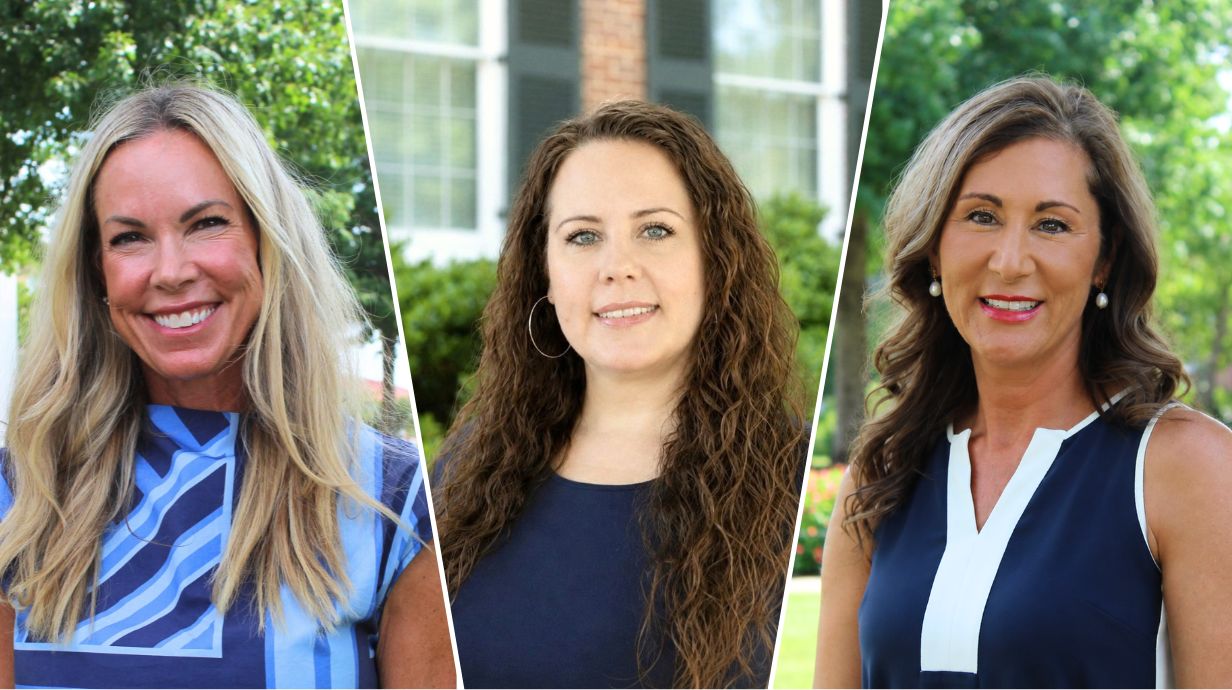 Headshot of Lisa Cooley, Nina krey, and Julie Moulard.