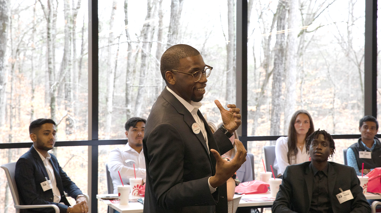 Students at the Chick-fil-A Support Center in Atlanta.