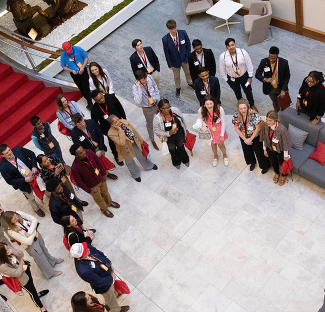 Chick-fil-A Support Center tour photo.