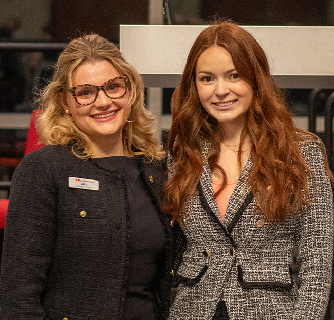 Group photo of two female students